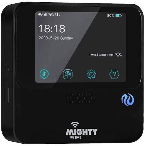 Mightywifi Cloud Black high-Speed wifi Hotspot