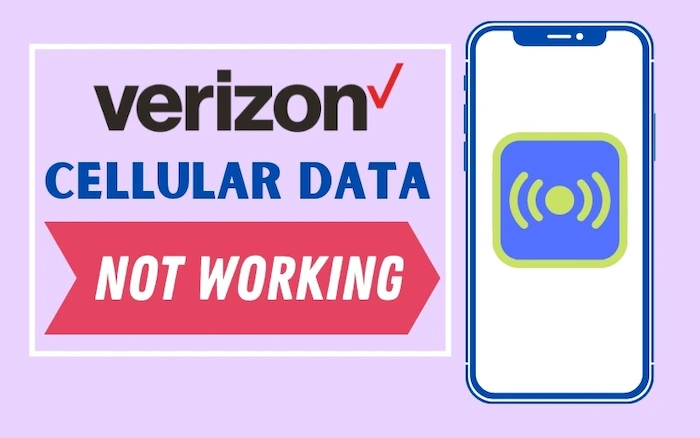 verizon cellular data not working