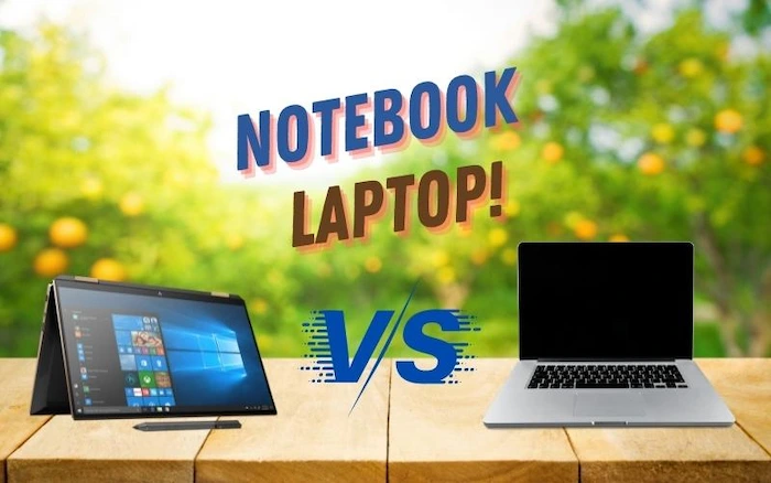 difference between notebook and laptop