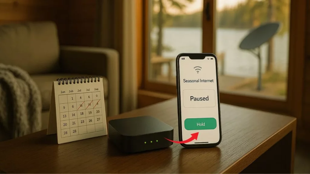 Seasonal Internet You Can Pause for Vacation Homes