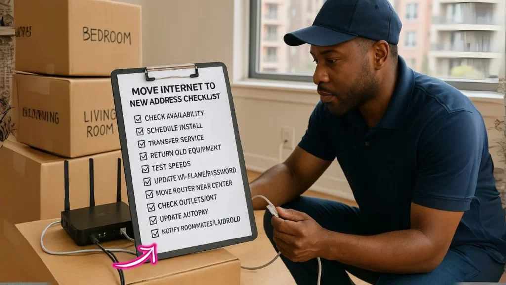 Move Internet To New Address Checklist