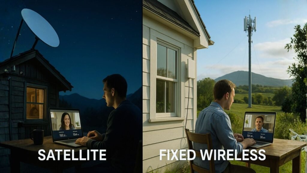 Satellite Vs Fixed-Wireless For Remote Work
