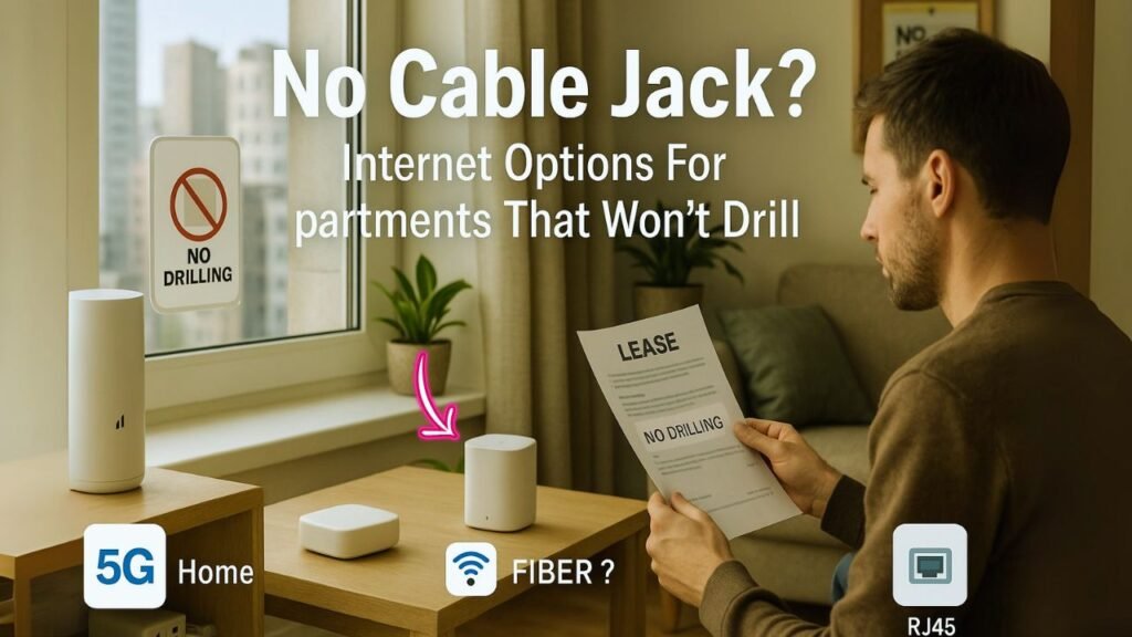 No Cable Jack Internet Options For Apartments That Won’t Drill