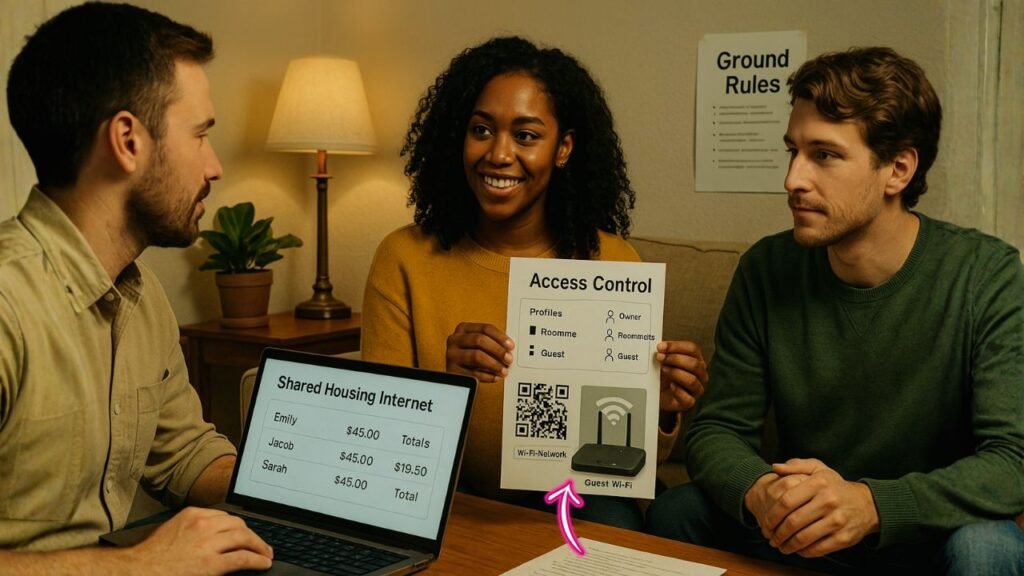 Shared Housing Internet Split-Billing, Access Control, And Ground Rules